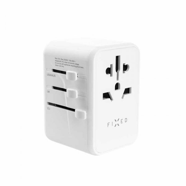 Fixed Travel Adapter USB-A/USB-C 65W -matkalaturi