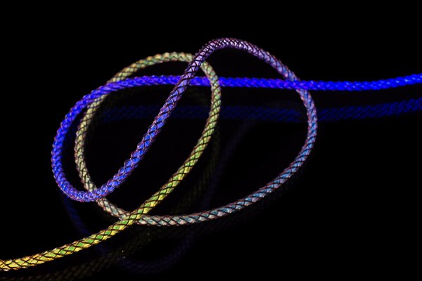 Kiinteä Kaapeli Hohtava RGB LED USB-C–USB-C 1.2m