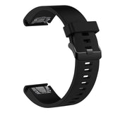 Kiinteä Garmin QuickFit 20mm Ranneke Silikoniranneke Musta