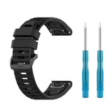 Kiinteä Garmin QuickFit 26mm ranneke silikoni, musta