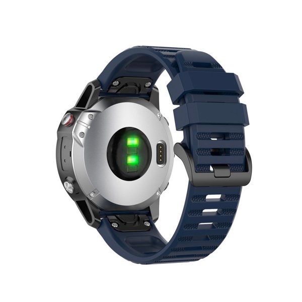 Kiinteä Garmin QuickFit 26 mm ranneke silikonihihna Sininen