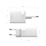 Fixed Laddare Dubbel Port 45W USB-C PD & USB-A