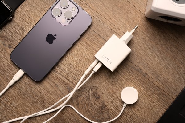 Fixed Laddare Dubbel Port 45W USB-C PD & USB-A