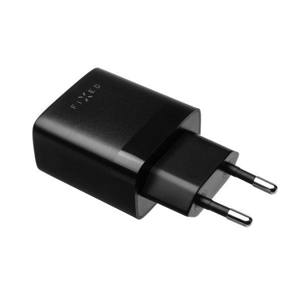 Fixed-laturi USB-C-kaapelilla 1 m 2xUSB-A 17W musta