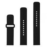 Kiinteä Samsung Galaxy Watch 20mm Ranneke Silikoni Sporty Hihna Musta