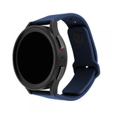 Kiinteä Samsung Galaxy Watch 20mm Ranneke Silikoni Urheilullinen Ranneke Sininen