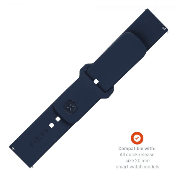 Kiinteä Samsung Galaxy Watch 20mm Ranneke Silikoni Urheilullinen Ranneke Sininen