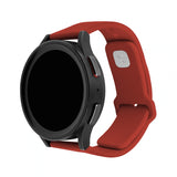 Korjattu Samsung Galaxy Watch 20mm Ranneke Silikoni Urheilullinen Ranneke Punainen