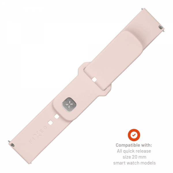 Kiinteä Samsung Galaxy Watch 20mm Ranneke Silikoni Urheilullinen Hihna Pinkki