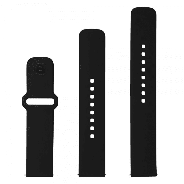 Kiinteä Samsung Galaxy Watch 22mm Ranneke Silikoni Urheiluranneke Musta