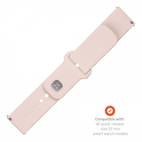 Fixed Samsung Galaxy Watch 22mm Armband Silicone Sporty Strap Rosa