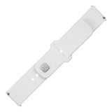 Kiinteä Samsung Galaxy Watch 22mm Ranneke Silikoni Sporty Hihna Valkoinen