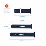 Kiinteä Apple Watch Ultra 49 mm ranneke silikoniurheiluranneke, sininen