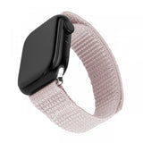 Kiinteä Apple Watch 38/40/41/42mm ranneke, nylon, sporttinen ranneke, pinkki