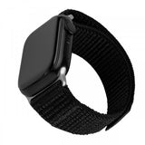 Kiinteä Apple Watch Ultra 49 mm ranneke, nailon, urheilullinen, musta