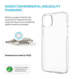 Kiinteä iPhone 14 Plus/iPhone 15 Plus Kuori ReStory Läpinäkyvä