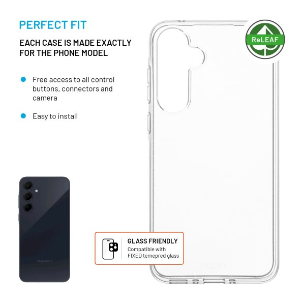 Fixed Samsung Galaxy A35 Kuori ReStory Läpinäkyvä