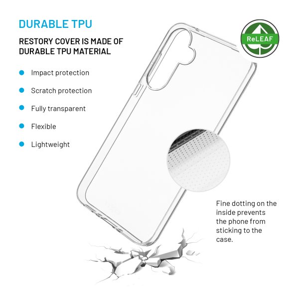 Fixed Samsung Galaxy A35 Kuori ReStory Läpinäkyvä