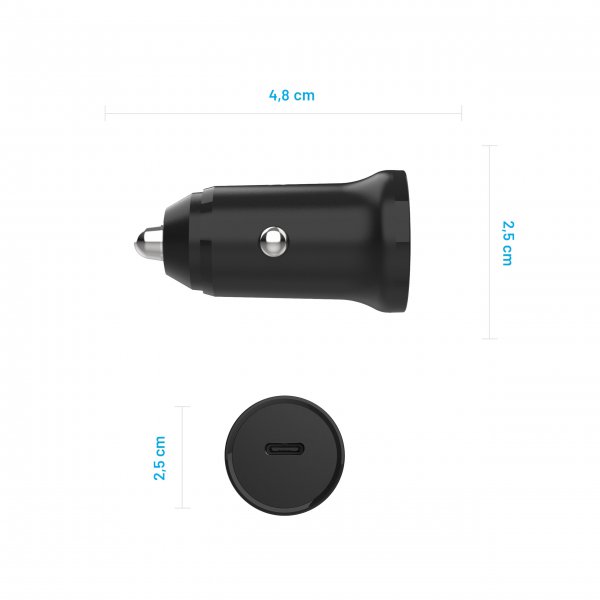 Kiinteä autolaturi USB-C PD 3.0 20W