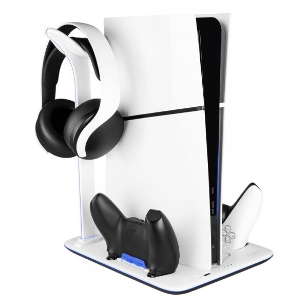Kiinteä monitoiminen PS5 Slim -jäähdytys-/latausasema