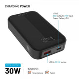 Kiinteä Powerbank Zen 10 Pro 30W USB-C PD 10 000 mAh