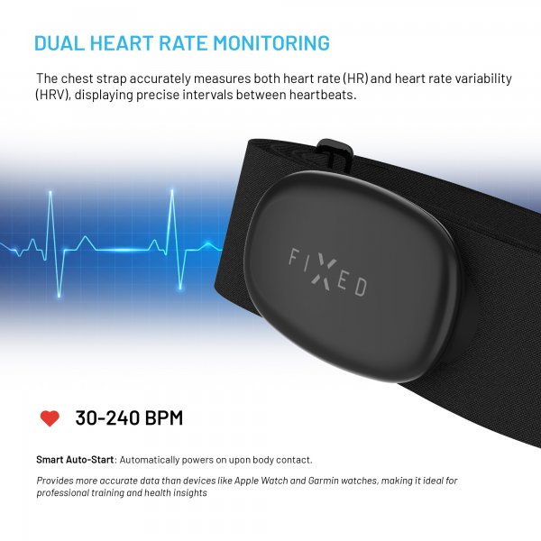 Fixed Pulse Dual -sykevyö sykemittarilla