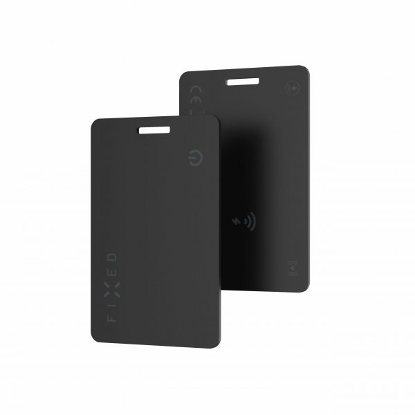 Fixed Tag Card Smart Tracker, musta