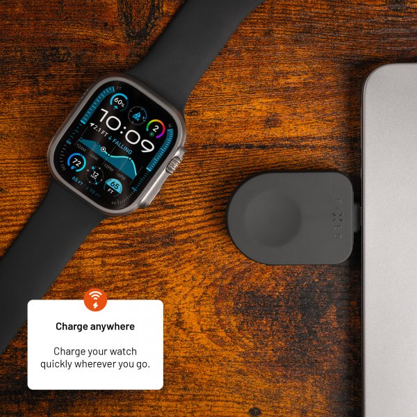 Kiinteä Laturi Apple Watch USB-C Musta