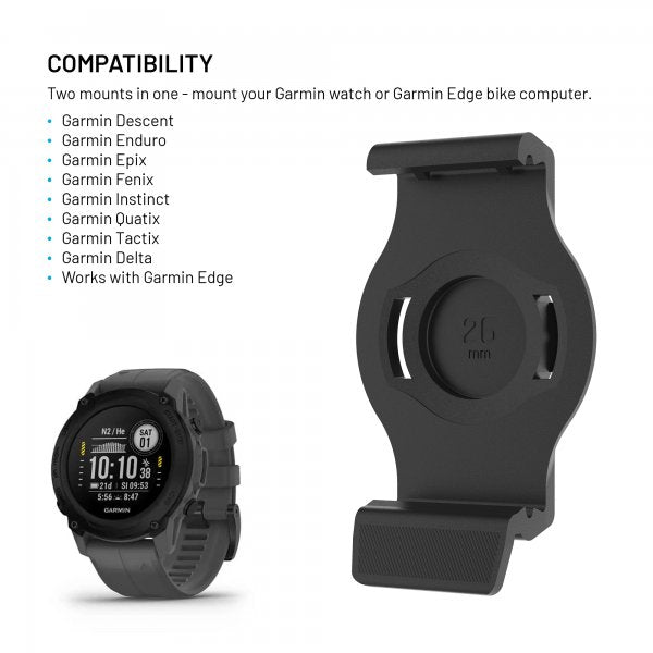 Fixed Garmin-älykellon 26 mm pidike polkupyörän ohjaustankoon
