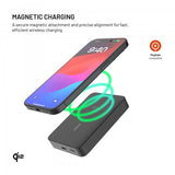 Fixed MagSafe Powerbank MagZen 10 Crystal Qi2 Musta