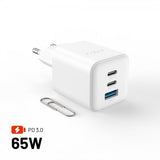 Fixed Laturi Mini PD 65W GaN USB-A & USB-C