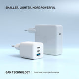 Fixed Laturi Mini PD 65W GaN USB-A & USB-C