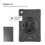 Kiinteä Samsung Galaxy Tab A11 Plus kuori Rugged Tablet Case Musta