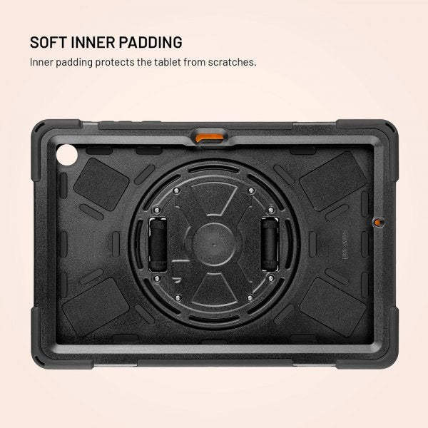 Kiinteä Samsung Galaxy Tab A11 Plus kuori Rugged Tablet Case Musta