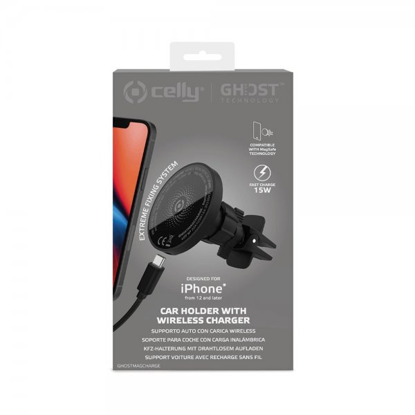 Celly Autoteline langattomalla 15W MagSafe-laturilla