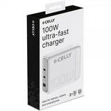 Celly Laturi 100W Ultra-nopea Laturi