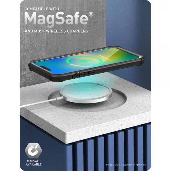 Supcase iPhone 13/iPhone 14 Suojakuori Ares Musta