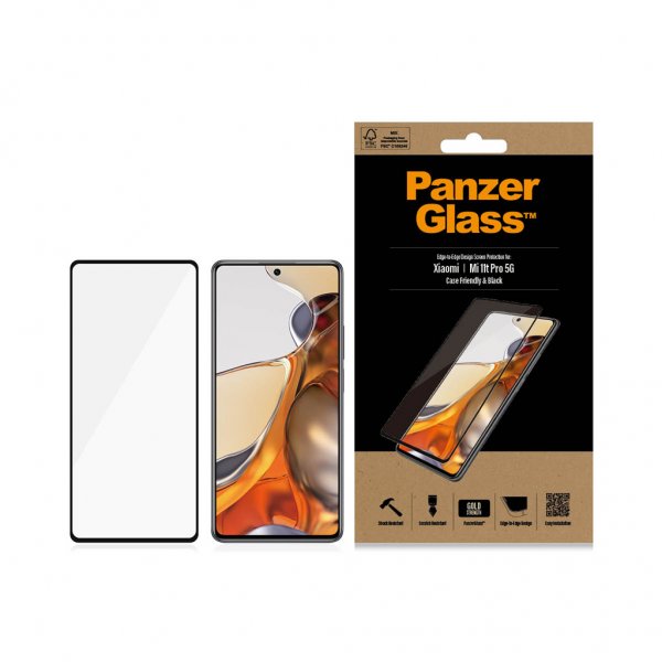 PanzerGlass Xiaomi 11T/11T Pro -näytönsuoja, Case Friendly