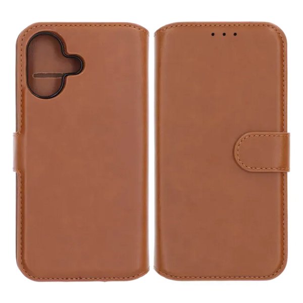 Rvelon iPhone 17 -kotelo, 4 korttipaikkaa, irrotettava kuori, ruskea