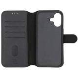 Rvelon iPhone 17 -kotelo 4 korttipaikkaa irrotettava kuori, musta