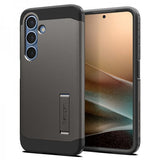 Spigen Samsung Galaxy S25 -suojakuori Tough Armor MagFit Gunmetal