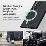 Pitaka Samsung Galaxy S23 Ultra -suojakuori MagEZ Case 3 Black/Grey Twill