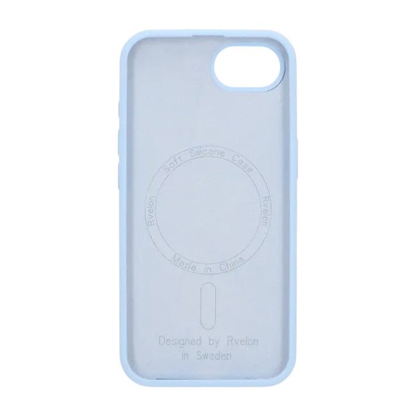 Rvelon iPhone 16e/17e Silikonisuojakuori MagSafella, sininen