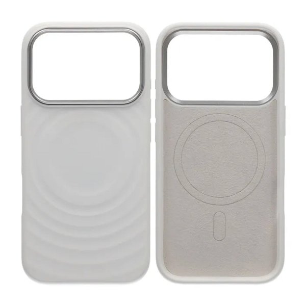 iPhone 17 Pro Silikonkuori MagSafe Valkoinen