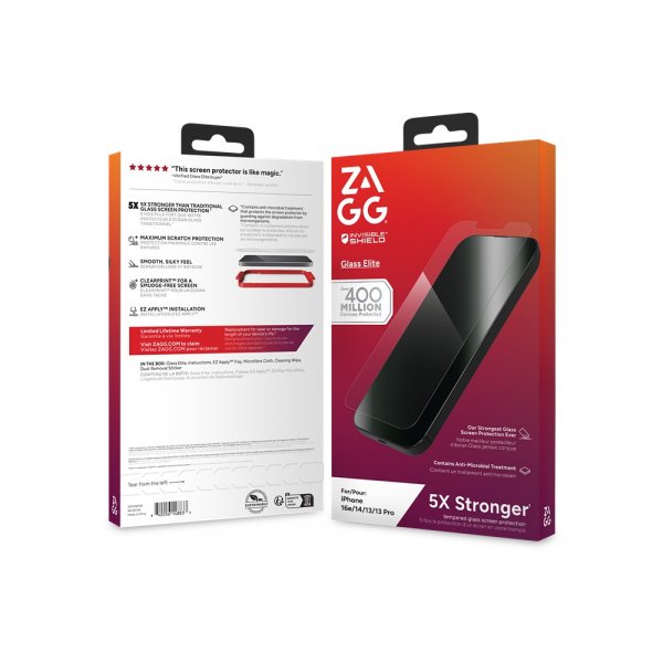 ZAGG InvisibleShield iPhone 13/13 Pro/14/16e/17e Näytönsuoja Glass Elite