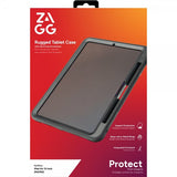 ZAGG iPad Air 13 (M2/M3/M4) Suojakuori Rugged Tablet Case Musta