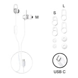 Mixx Langalliset SoundPort USB-C -kuulokkeet, valkoinen
