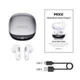 Mixx Langattomat Kuulokkeet StreamBuds Hybrid Charge 2 Valkoinen