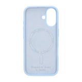 Rvelon iPhone 16 -suojakuori, silikoni, MagSafe, vaaleansininen