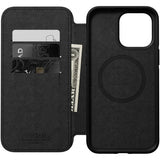 Nomad iPhone 14 Pro Max -suojakotelo, Modern Leather Folio, Horween-nahka, musta
